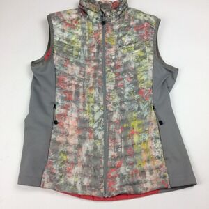 Eddie Bauer First Ascent Puffer Vest Womens Small  Full Zip Pockets Down 800‎